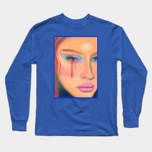 Bleeding Pastel Portrait Long Sleeve T-Shirt